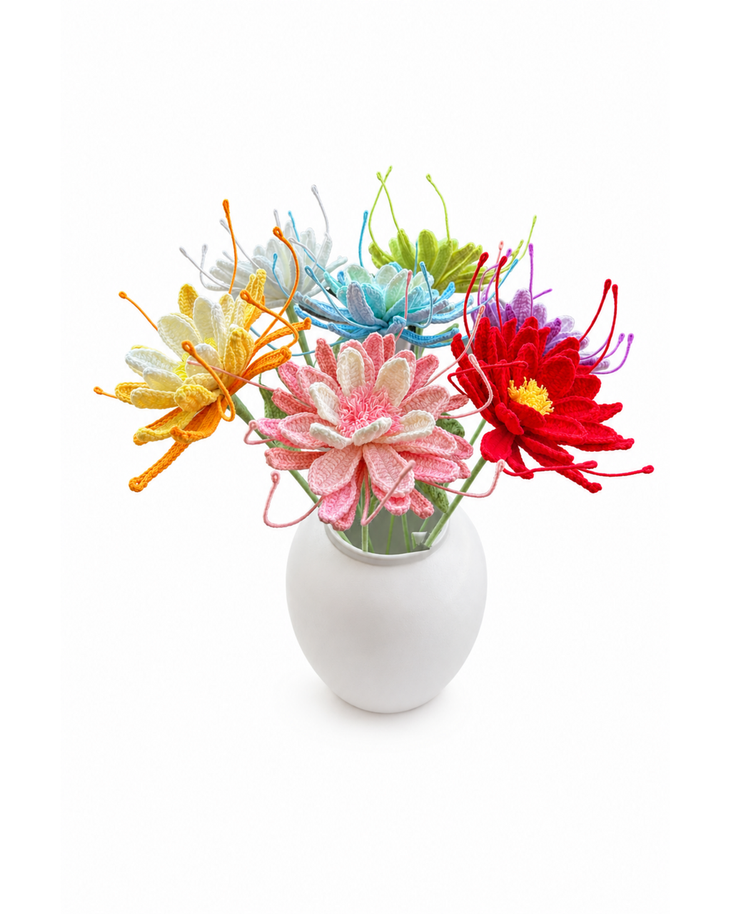 Large Epiphyllum Crochet Flower Stem