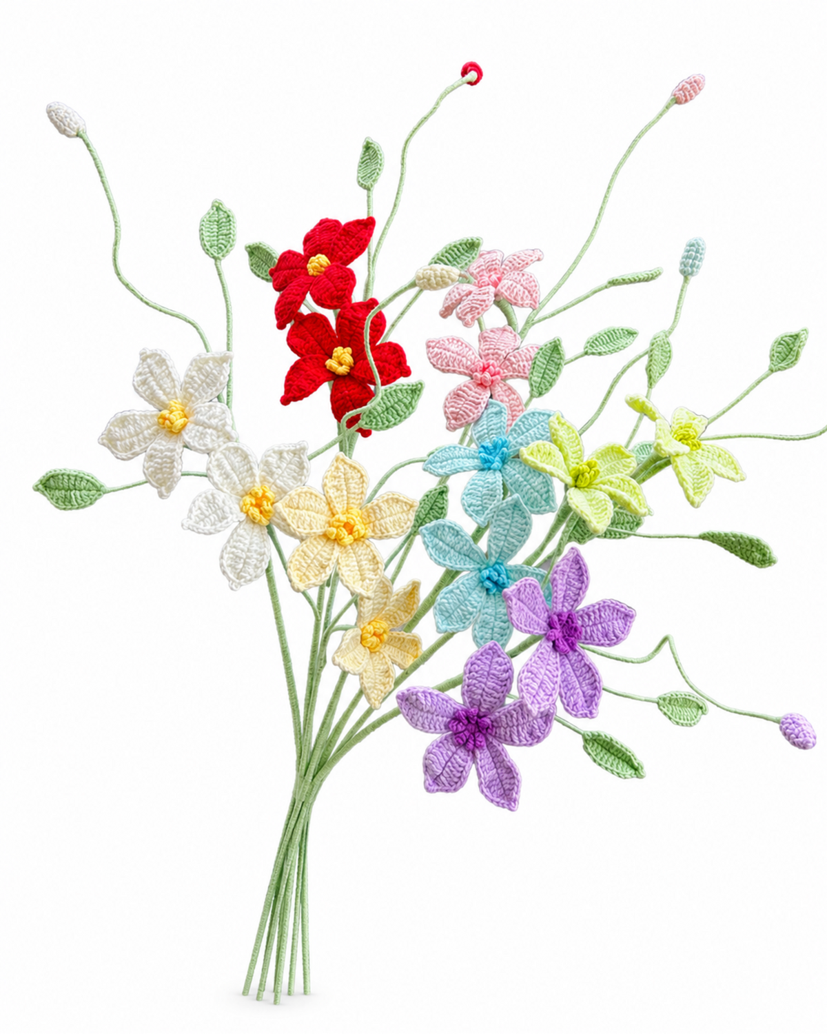 Clematis Crochet Flower Stem