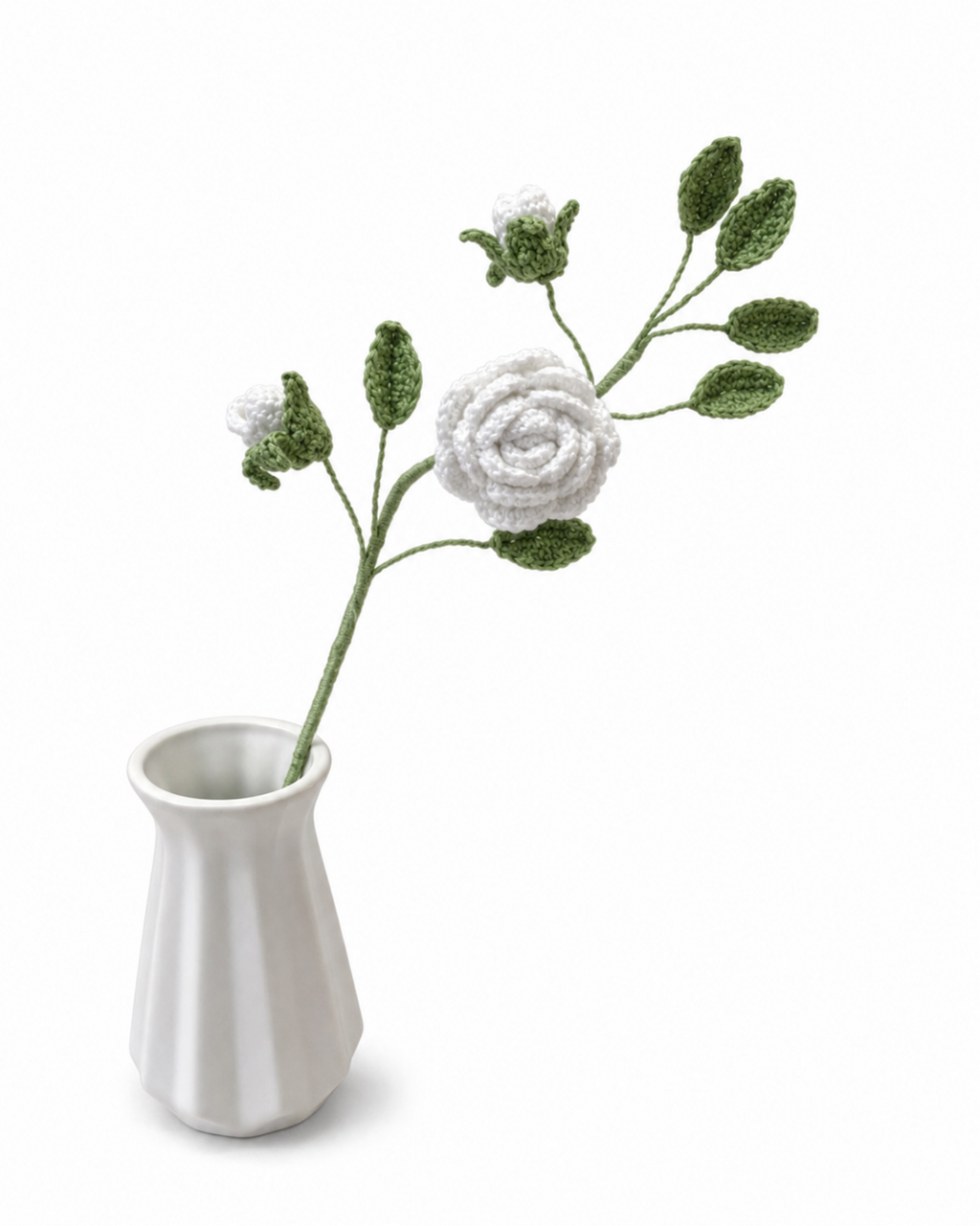 Camellia Crochet Flower Stem